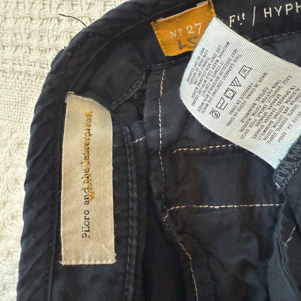 Pilcro and the Letterpress 27 fit / Hyphen chino pant waist and hem tabs P3 2682 - Picture 4 of 12